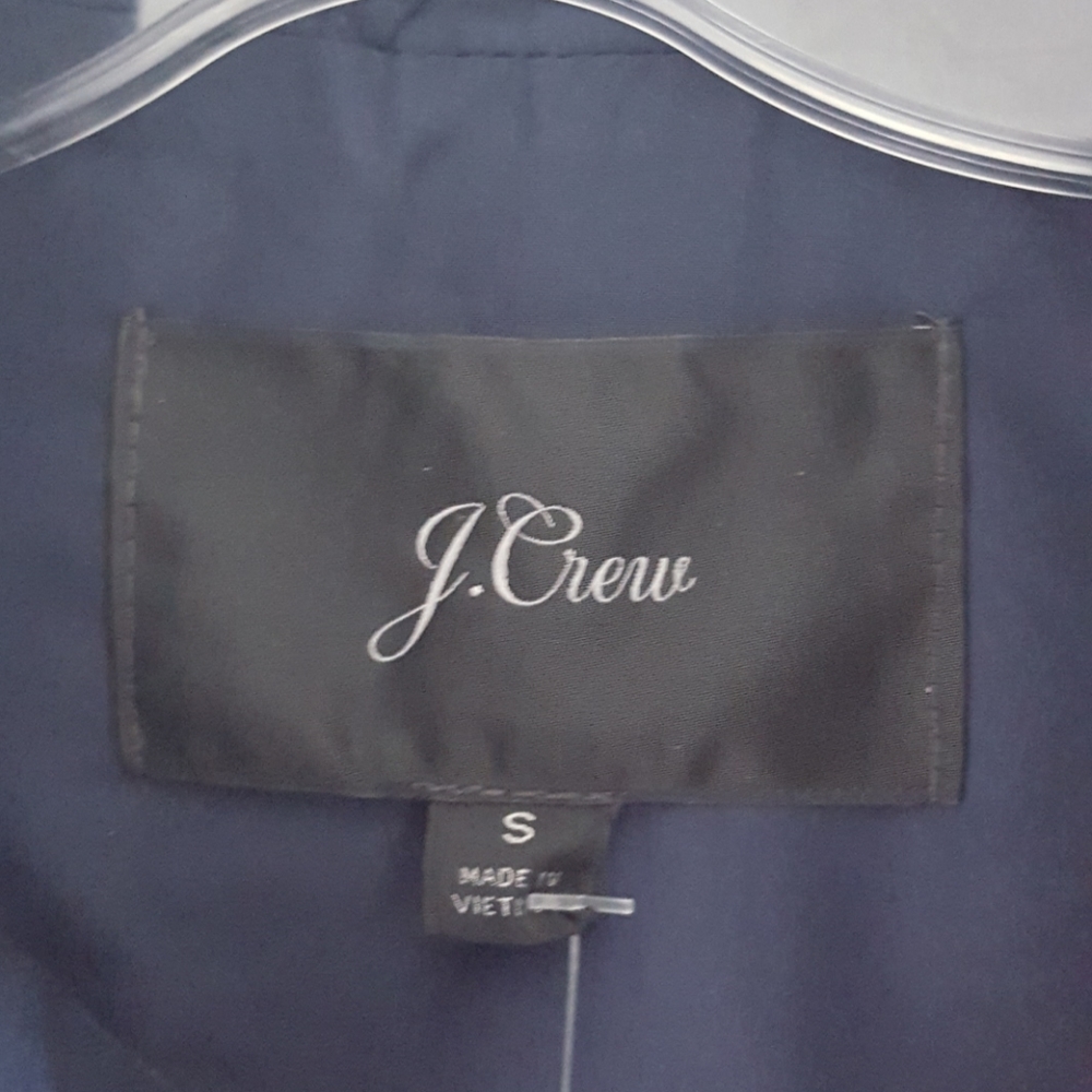 J Crew Navy Blue Excursion Puffer quilted Vest AC640 - Picture 7 of 9